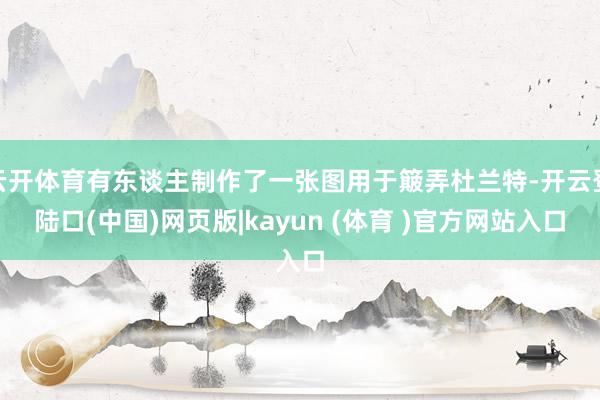 云开体育有东谈主制作了一张图用于簸弄杜兰特-开云登陆口(中国)网页版|kayun (体育 )官方网站入口